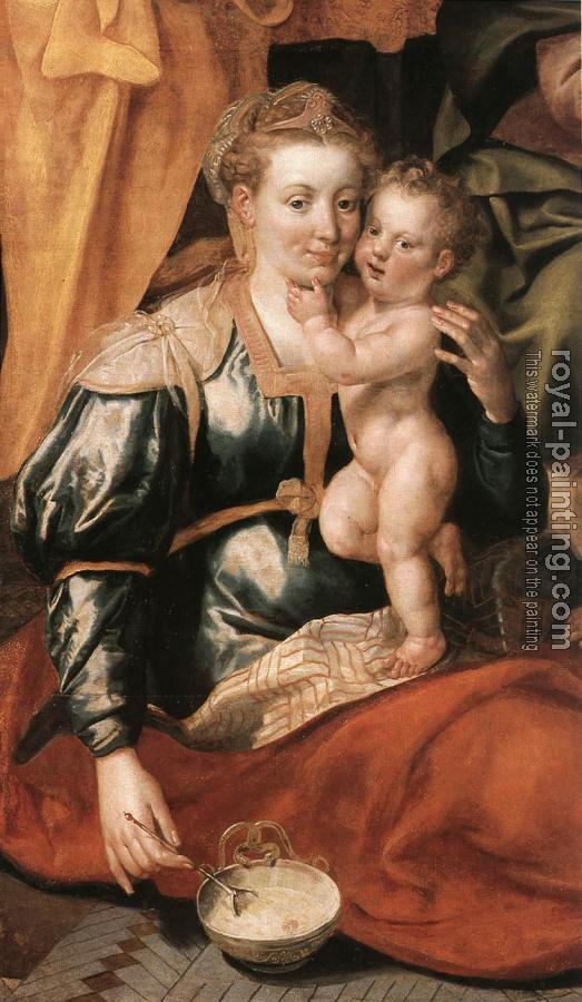 Marten De Vos : The Family of St Anne, detail